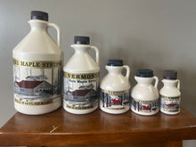 Load image into Gallery viewer, best vermont  maple syrup best maple syrup online vermont maple syrup for sale real vermont maple syrupOrganic Vermont Maple Syrup - wood fired - sustainably produced - veteran owned - grade b - dark syrup - 1/2 gallon quart pint half pint  trader joes organic vermont maple syrup
