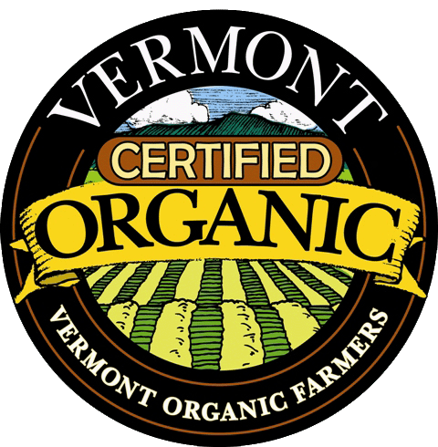 our Vermont maple syrup is certified organic by Vermont Organic Farmers