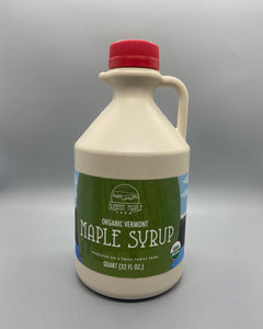 Dark Color- Organic Vermont Maple Syrup Grade A Dark - Plastic Jug