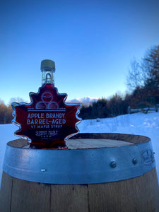 Apple Brandy Barrel Aged Vermont Maple Syrup, Organic Vermont Maple Syrup - Best Vermont Maple syrup -  Maple Syrup near me  