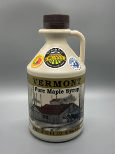 Organic Vermont Maple Syrup - wood fired - sustainably produced - veteran owned - grade b - dark syrup - 1/2 gallon quart pint half pint best vermont  maple syrup best maple syrup online vermont maple syrup for sale real vermont maple syrup